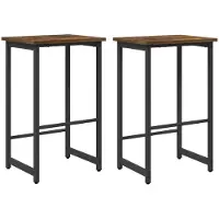vidaXL Tabourets de bar, lot de 2, chêne clair, 40 x 32 x 74 cm, matériau de bois
