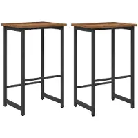 Syfax Deux tabourets de bar. Bois ancien. Dimensions : 40 x 32 x 74 cm