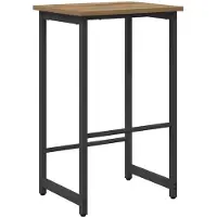 Syfax Tabouret de bar en bois stratifié, finition chêne artisanal, dimensions : 40 x 32 x 64 cm