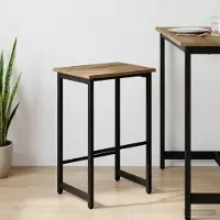 Prolenta Maison Exclusive - Tabouret de bar en bois massif, style artisan, dimensions 40 x 32 x 64 cm. Matériau : bois