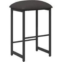 Syfax Tabouret de bar gris foncé, dimensions 40 x 32 x 74 cm, en bois d'ingénierie