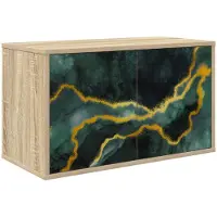 vidaXL Meuble TV mural WIJHE, 69 x 33 x 40 cm, imitation chêne Sonoma