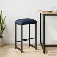 Prolenta Maison Exclusive - Tabouret de bar bleu, 40 x 32 x 74 cm, en bois composite