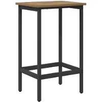 vidaXL Siège bar , style artisanal, chêne, 40 x 32 x 64 cm, matériau composite bois