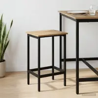Prolenta Maison Exclusive - Tabouret de bar en bois massif, style artisan, dimensions 40 x 32 x 64 cm. Matériau : bois