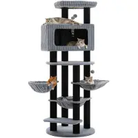 OEM Katzenbaum, appartement spacieux, construction robuste, modèle AMT0361BK, taille XXL