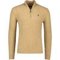 Ralph Lauren Pull-over camel / bleu foncé
