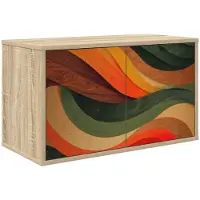 Syfax Meuble TV mural BONN, dimensions : 69 x 33 x 40 cm, finition chêne Sonoma