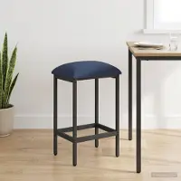 Prolenta Maison Exclusive - Tabouret de bar bleu, 40 x 32 x 64 cm, en bois composite