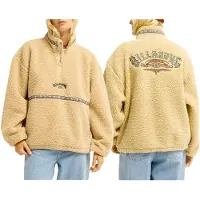 Billabong - Polaire en sherpa style vintage - Stone Town Sherpa Vest Oat - Taille L - Marron