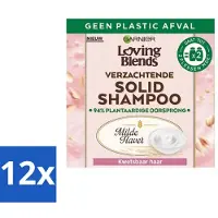 Garnier - Loving Blends Mild Oat - Shampooing solide - Cheveux cassants - 60 g - Advantage pack - 12 pièces