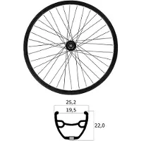 Mvtek E-bike 27.5´´ 6b Disc Tubeless Mtb Front Wheel Argenté 9 x 100 mm