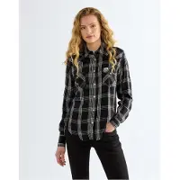 Wrangler Western Long Sleeve Shirt Noir S / 00 Femme