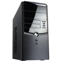 Compucase M-ATX MiniT., bl USB 3.0 ou NT (mATX, Mini-ITX), Boîtier PC, Noir