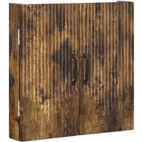 vidaXL Armoire pour jeu de fléchettes, modèle HOORN, en chêne fumé, dimensions : 52,5 x 10,5 x 53,5 cm