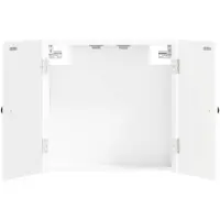 vidaXL Armoire pour cible de fléchettes BREDA, blanche, 52,5 x 10,5 x 53,5 cm