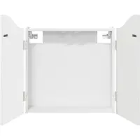 vidaXL Armoire pour jeu de fléchettes, blanc brillant, 56 x 12 x 63 cm, en panneaux de fibres de bois