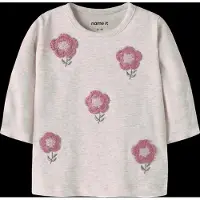 Name it T-Shirt 'NBFLAMAIA' beige / chamois / vert clair / rose ancienne