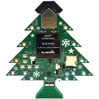 TAUOH Lecteur MP3 et Haut-Parleur en Forme de Sapin de Noël ESP32-Wroom-da, Carte de Développement avec Écran Couleur IPS 1,54" et Lecteur de