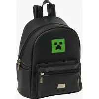 Minecraft Mini, sac à dos de 9 litres, couleur noire, pour enfants, couleur noire, taille unique