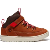 Timberland unisex pour enfant. TB0A5PVHA4H1 Baskets en cuir Lisbon Street marron (36), Plat, Lacets, Velcro, Casuel, mode enfantine