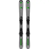Salomon - Packs (skis + fix) - Skis all-mountain - Départ. First + C5 GW 2027 - Taille Enfant 123 cm - Noir