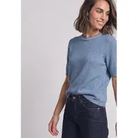 Street One Pull-over bleu chiné