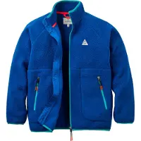Passenger - Polaire en sherpa double face brossée - Home Full Zip Sherpa Fleece W Blue Navy pour Femme - Taille XS