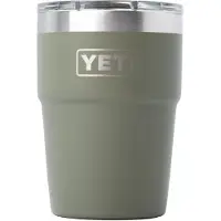 Yeti Rambler Stackable Cup 16oz Mag Slider Lid, Pampa Green, mug thermos empilable avec couvercle, 473 ml