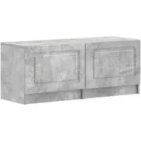 vidaXL , meuble TV LED, 5 pièces, gris béton, matériau de bois