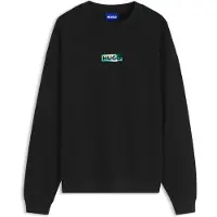 HUGO Sweat en molleton de coton avec imprimé graphique