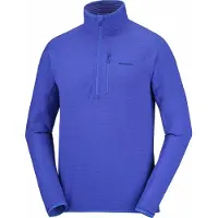 Salomon - Polaire stretch et légère demi-zippée - Sntial Lightwarm HZ M Clematis Blue - Taille L - Bleu