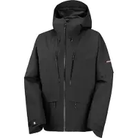 Salomon - Veste de ski imperméable et respirante - Venom FZ Jkt Deep Black pour Homme - Taille M - Noir