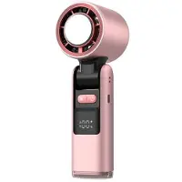 Generique Mini ventilateur portable 4000mAh avec affichage numérique IFMF-02 - Rose