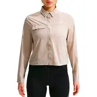 Nike ACG - Chemise stretch et respirante - W Aireez Btn LS Cream II Summit White - Taille L - Beige