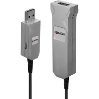 Lindy 42701 câble USB USB 3.2 Gen 1 (3.1 Gen 1) 50 m USB A Noir, Argent