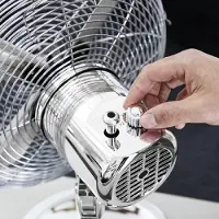 Cecotec Ventilateur de Table EnergySilence 580 RetroDesk. 4 Pales de 12" (30 cm) de Diamètre, 3 Vitesses, Moteur en Cuivre
