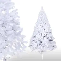 HENGDA Arbre de Noël Arbre de Noël Support sélection flocage blanc 120cm