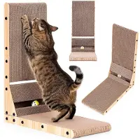 Petsi Panier d'angle en carton pour chat, avec jouet, de la marque