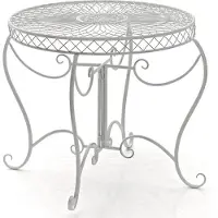 BellaFurn Table de jardin - Style nostalgique - Patine antique faite à la main - Ecurie en fer | Bac : Antique vit