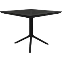 BellaFurn Table de jardin 80x80 cm - Table de balcon - Modèle résistant aux intempéries et durable