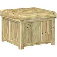 vidaXL Coffre à coussins d'extérieur Bois de pin imprégné