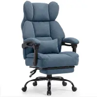 GTPLAYER Chaise de gaming , chaise de bureau ergonomique avec repose-pieds et support lombaire, fauteuil de bureau haut de gamme pour grandes personnes, chaise de bureau large et réglable en hauteur