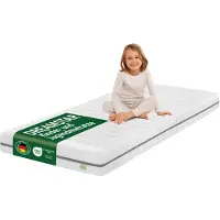 Dreamstar Matelas pour enfant 100x200 cm | Hauteur : 13 cm | Matelas pour adolescent | Ergonomique et adapté aux personnes allergiques | Ergo Junior