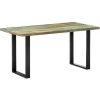 Prolenta Maison Exclusive - Table de salle à manger 160 x 80 x 75 cm en bois ancien massif
