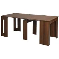 BellaFurn Table extensible avec roulettes | Couleur : Blanc | Dimensions : 85 x 180 x 75 cm