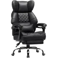 GTPLAYER Chaise de gaming , chaise de bureau ergonomique avec repose-pieds et support lombaire, fauteuil de bureau haut de gamme pour grandes personnes, chaise de bureau large et réglable en hauteur