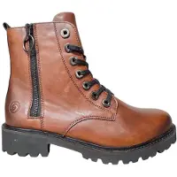 Remonte : Bottines à lacets marron pour femmes, style décontracté
