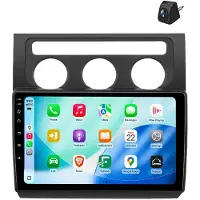 AWESAFE Autoradio Android 10 pouces 64 GB pour VW Touran 1T 2003-2010 avec CarPlay & Android Auto Navigation & Bluetooth