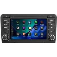 AWESAFE Autoradio Android 7 pouces 32 Go pour Audi A3 8P 2003-2013 avec CarPlay Android Auto Navi Bluetooth DAB+ caméra de recul